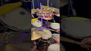 If you don't recognize this, you're not a 90s kid 🛑  #drums #drummer #drumming #quiz #short #guess
