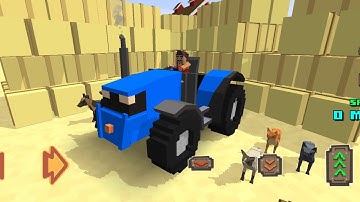 Homie is building an empire of hay bales - Blocky Farming, Racing and Demoliting Simulator | Play 21