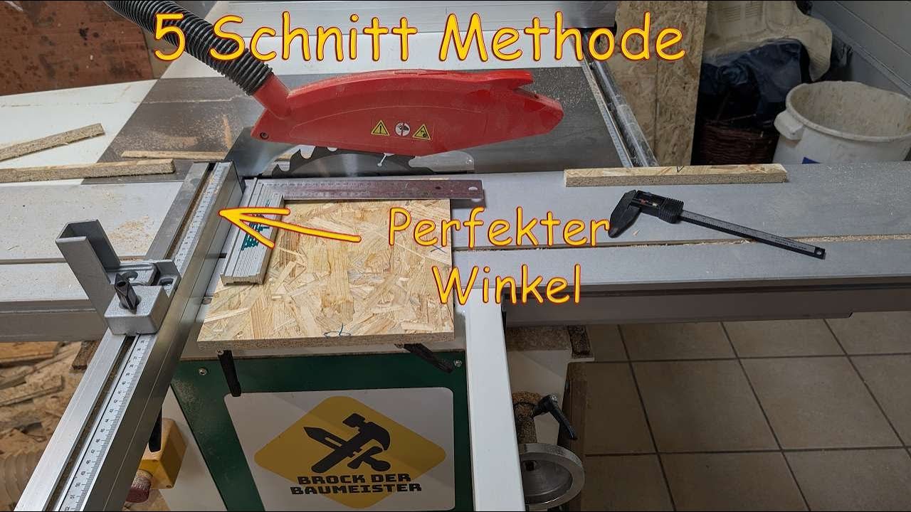 Queranschlag perfekt einstellen mit der 5-Schnitt-Methode ✅ | Holzstar FKS 315 Schreiner Basiswissen
