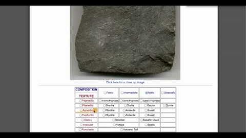 Igneous Rock Identification Lab   pvONLINE