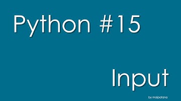 พื้นฐาน Python 015:  Input