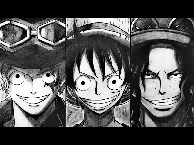 Ace, Sabo e Luffy #DrawingChallenge