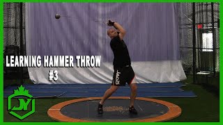 Learning Hammer Throw #3 - Doing Two Turns!