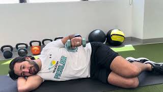 Sidelying Shoulder ER Isometric Hold