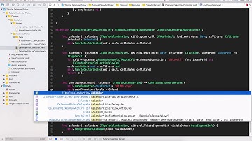 Tutorial Calendar Picker with JTAppleCalendar | Swift 4 | XCode 9 | Part 3 | How to Show Dates and S