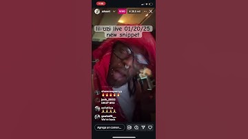 lil uzi live 01/20/25 new snippet on ig #liluzivert #instagram #rap