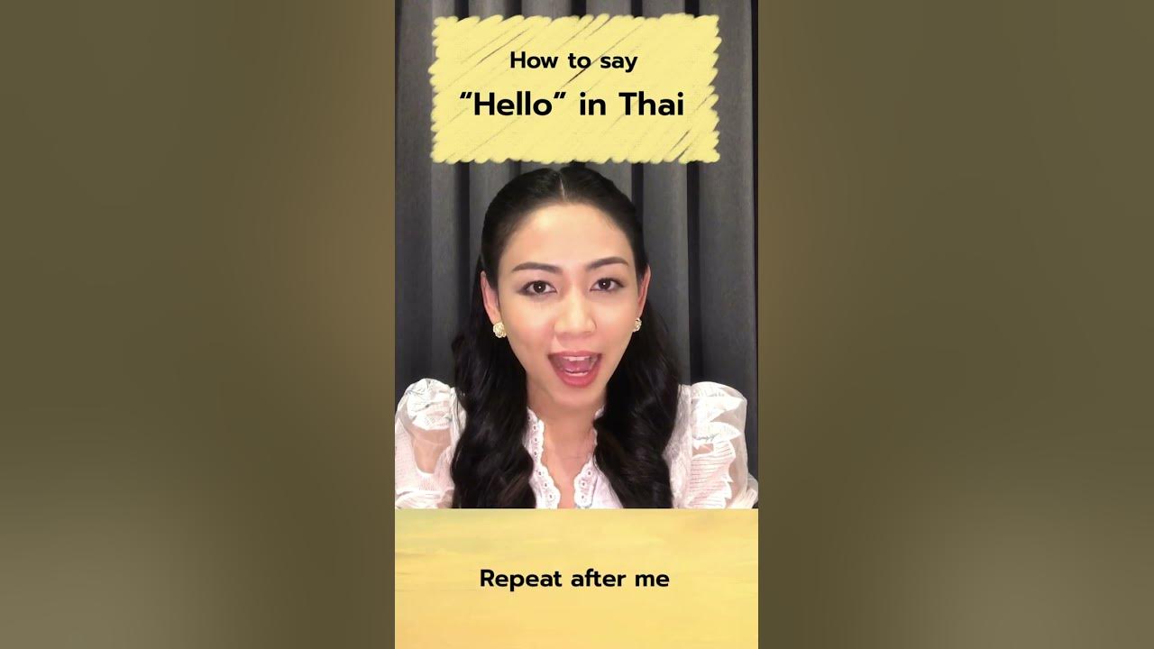 how-to-say-hello-in-thai-speak-thai-right-now-youtube