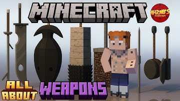 Full Weapon Showcase in Naruto ShinobiCraft Mod!