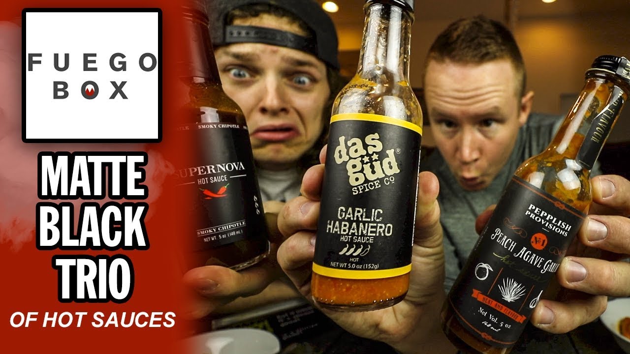 Devouring Fuego Box's Trio of Slick Matte Black Hot Sauces