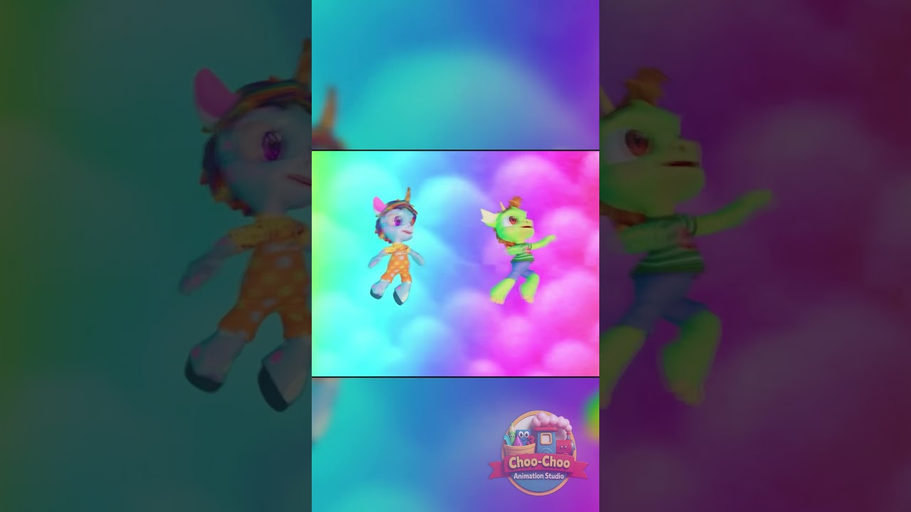 Unicorn & Dragon Theme Song 🎶 | Fun Kids Short | Choo-Choo Animation  