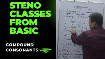 Pitman Steno Class 37th #COMPOUND CONSONANTS in shorthand#steno practice#pitman steno#stenography