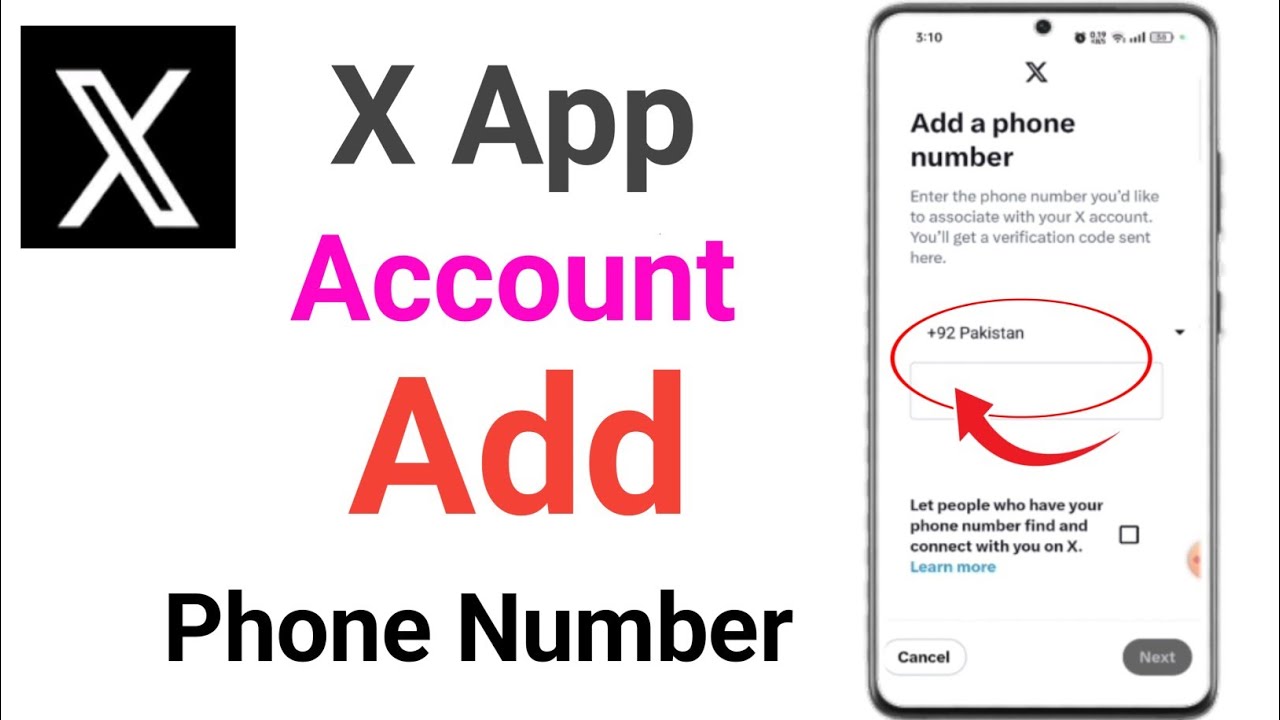 how-to-add-phone-number-on-x-app-x-account-me-mobile-number-kaise-add