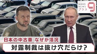 日本の中古車 なぜか活況 対露制裁は抜け穴だらけ？【日経プラス９】（2022年8月25日）