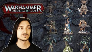 Heroes...and Hunters.  (Warhammer Underworlds: Witch Hunters, Duardin, Aelves...trees)