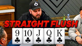 Straight vs STRAIGHT FLUSH! Everyone Left Speechless!