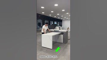 Đảo bếp thông minh kéo dài và xoay 360 độ