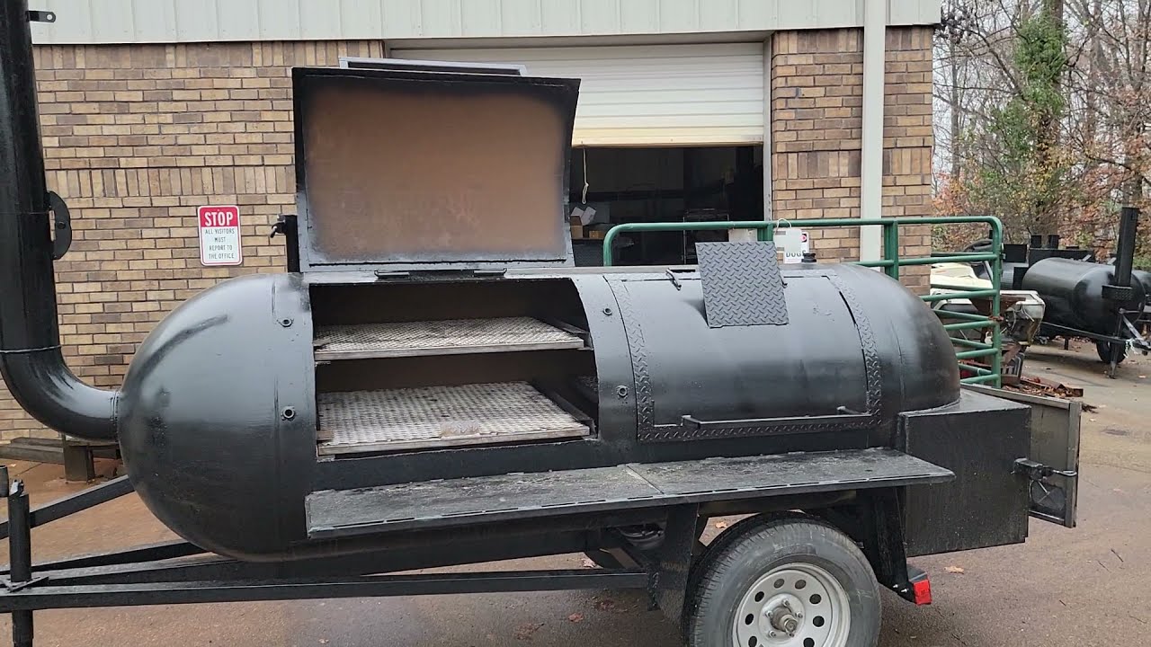 Texas Style Pro Bbq Smoker 500 gallon Restaurant Catering bbq smoker