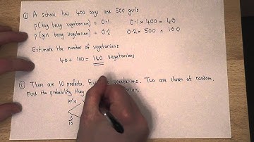 Probability Tree diagrams : picking people from a group