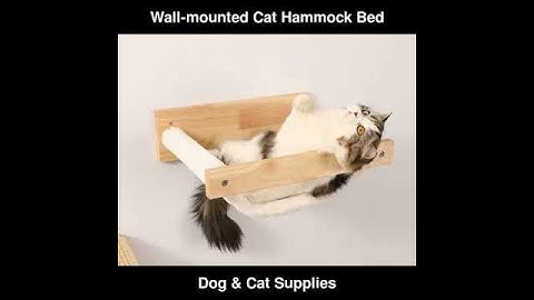 Wall mounted Cat Hammock Bed Furniture Kitten Wall Shelf Set Wooden Scratching | Dog & Cat Supplies