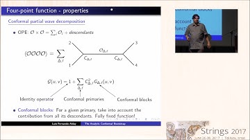 Strings 2017 - Luis Fernando Alday - The analytic conformal bootstrap