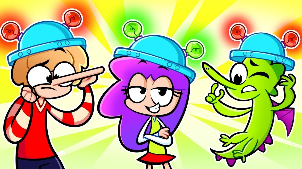 Who’s Lying, Who’s Telling the Truth? 🕵️‍♂️ Lie Detector Hat! 😱 Funny Cartoon For Kids