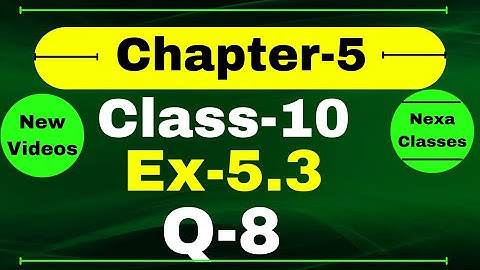 Class 10 Ex 5.3 Q8 Math | Arithmetic Progression | Q8 Ex 5.3 Class 10 Math | Ex 5.3 Q8 Class 10 Math