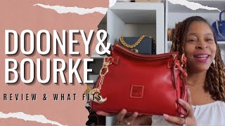 DOONEY & BOURKE FLORETINE TASSEL SHOULDER BAG| REVIEW & WHAT FITS