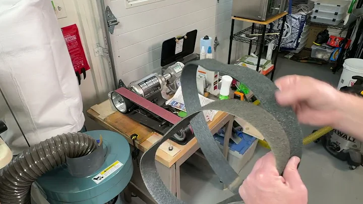 The Ultimate belt sander setup for knife Sharpening  #knifesharpening #smallbusiness