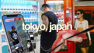 first time in tokyo, trying tiktok sushi recs, exploring shinjuku & harajuku | tokyo, japan