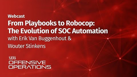 From Playbooks to Robocop: The Evolution of SOC Automation