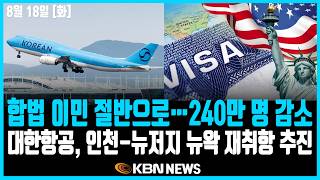 미동부 최대 한인방송 / 합법 이민 절반으로… 최대 240만 명 감소 / 정부 중범죄자도 총기 소유 가능하게 할 것 / 대한항공, 뉴저지 뉴왁 재취항 추진