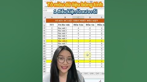 Cách tô màu dữ liệu bảng tính theo nhiều điều kiện khác nhau trong excel