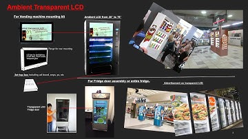 Transparent LCD Fridge, Vending machine