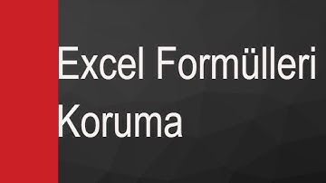 Excel Formül Koruma