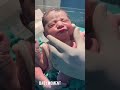 “The baby is smiling with joy at birth.”😂