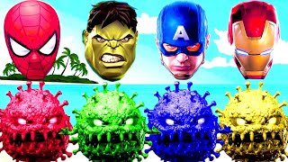 Wrong Heads Top Superheroes Hulk \& Spiderman Team ~!  #WrongHead #superheroes #hulk