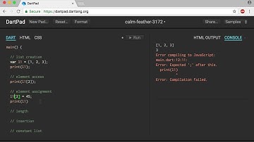 Data Types: Lists in Dart - Dart Programming Language Tutorial