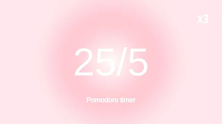 2 hour study pomodoro timer, 25 x 5 pomodoro timer with music for study/ work/reading be productive.
