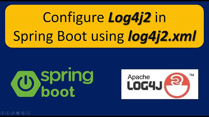 How to configure log4j2 in Spring boot application using log4j2.xml? | Spring Boot logging