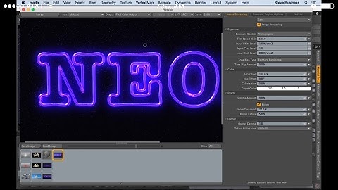 MODO 11: 3D Neon Sign - Curve Modeling Tutorial