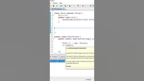 Can we override start method in java #shorts
