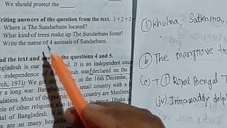 Class 5 English 2026 second terminal examination question and solution