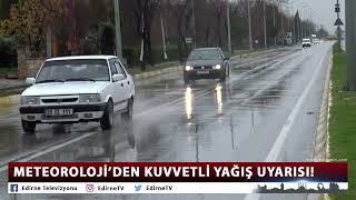Meteoroloji̇den Kuvvetli̇ Yağiş Uyarisi
