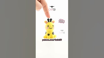 🦒 Giraffe For Animal Lovers Keycap Fidget Clicker Keychain #shorts #3dprinting #clicker #keychain