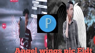 Angel wings pic Eidt.. /pixeleb app.. /with png.. & bg cheng screenshot 5