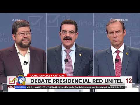 DEBATE PRESIDENCIAL MOSTRÓ A 3 OPOSITORES CON PROPUESTAS SEMEJANTES