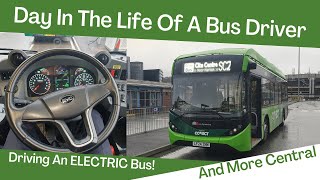 A Day In The Life Of A Bus Driver | Driving An ELECTRIC Bus!! | Episode 50