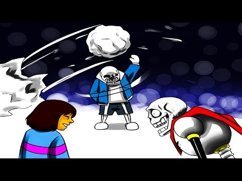 sans,-papyrus-&-frisk's-snowball-fight-goes-wrong...-(undertale-comic-&-animation-dubs)