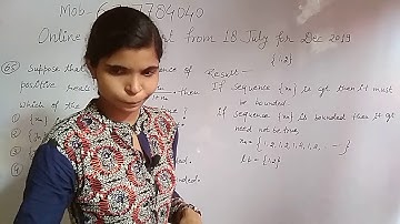 Q 65 June 2019 CSIR NET/ JRF MATHEMATICAL SCIENCES.