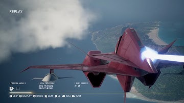 ACE COMBAT™ 7 walkthrough, MISSION 1: Charge Assault, flying ADF-11F Raven, with UAV